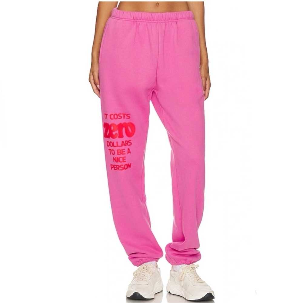 New The Mayfair Group M/L It Costs $0 Sweatpants in Pink